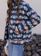 Winter Bloom Floral Print Quilted Puffer Jacket-Jackets-Krush Kandy, Women's Online Fashion Boutique Located in Phoenix, Arizona (Scottsdale Area)