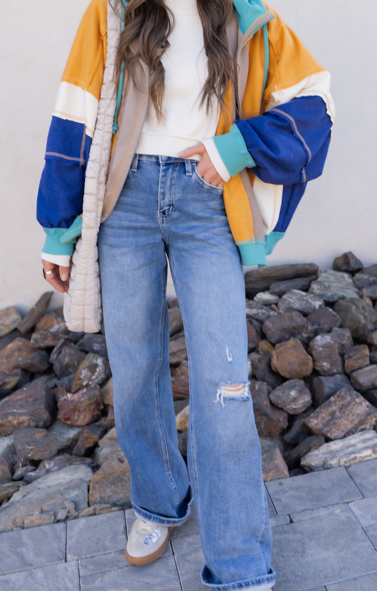 Just a Girl Baggy Wide Leg Vervet Jeans-Denim-Krush Kandy, Women's Online Fashion Boutique Located in Phoenix, Arizona (Scottsdale Area)