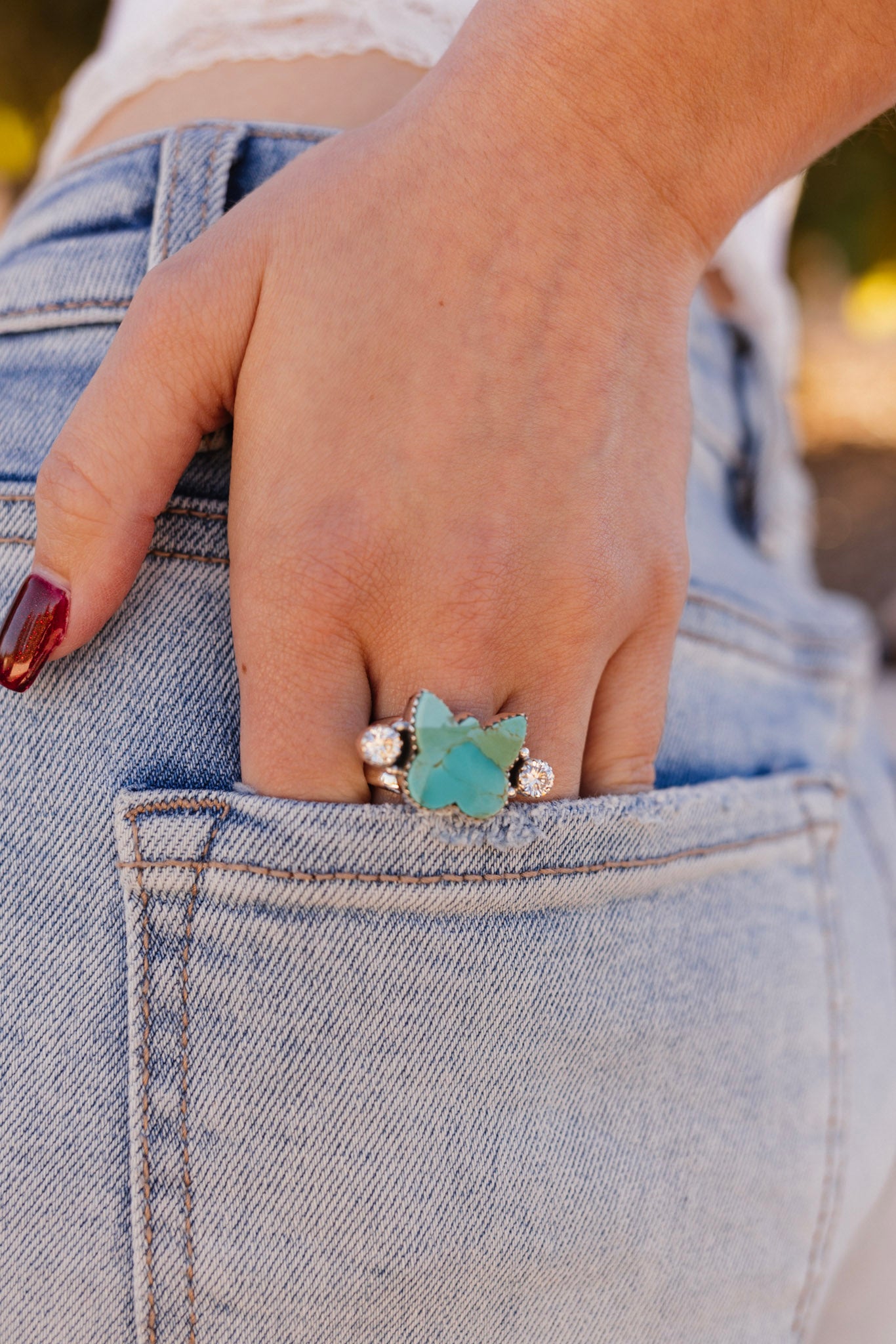 Butterfly in the Wild CZ Rings-Rings-Krush Kandy, Women's Online Fashion Boutique Located in Phoenix, Arizona (Scottsdale Area)