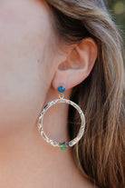 Boho Hoops Opal Earrings-Earrings-Krush Kandy, Women's Online Fashion Boutique Located in Phoenix, Arizona (Scottsdale Area)