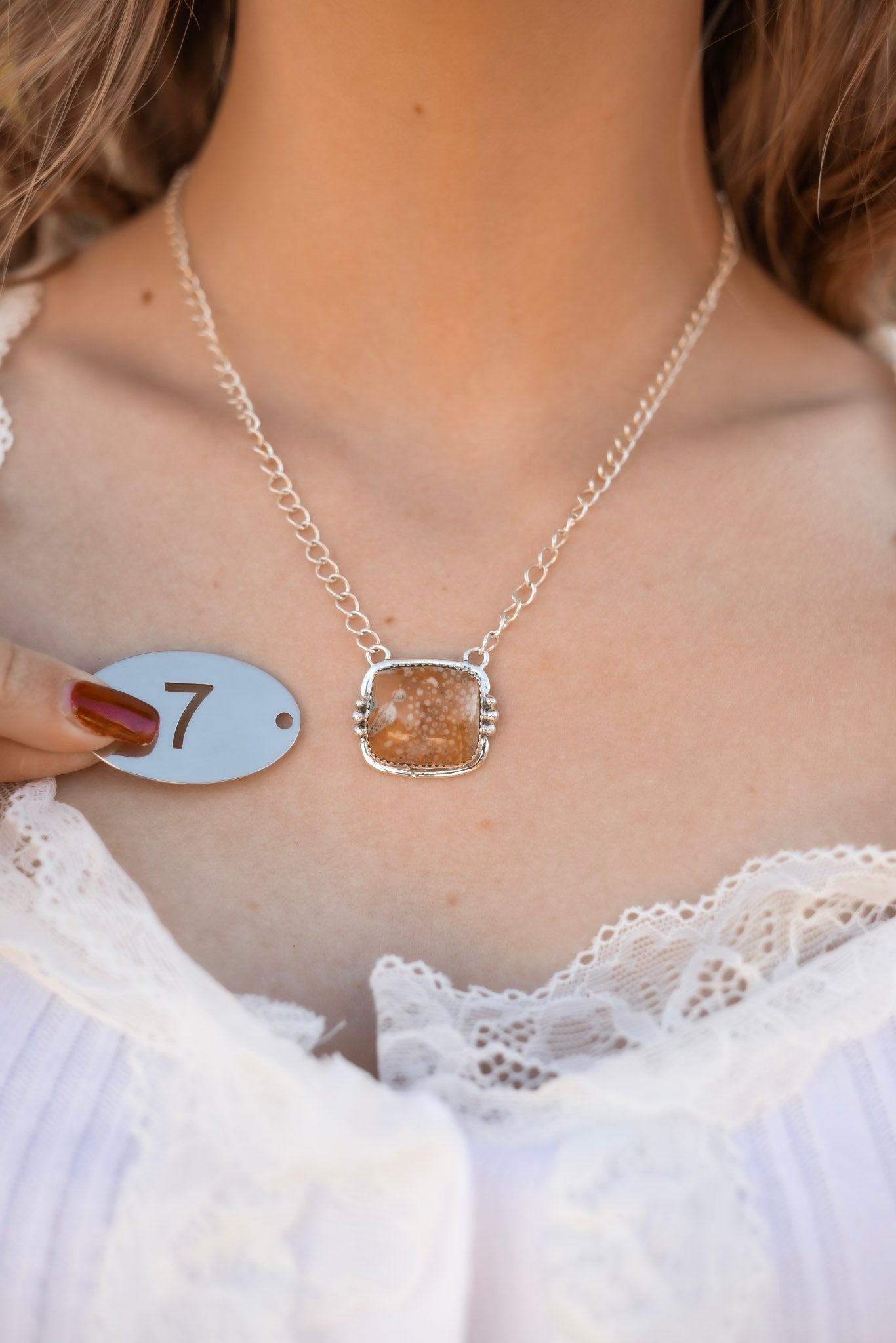 Deer Fawn & Varascite Big Slab Necklaces-Necklaces-Krush Kandy, Women's Online Fashion Boutique Located in Phoenix, Arizona (Scottsdale Area)