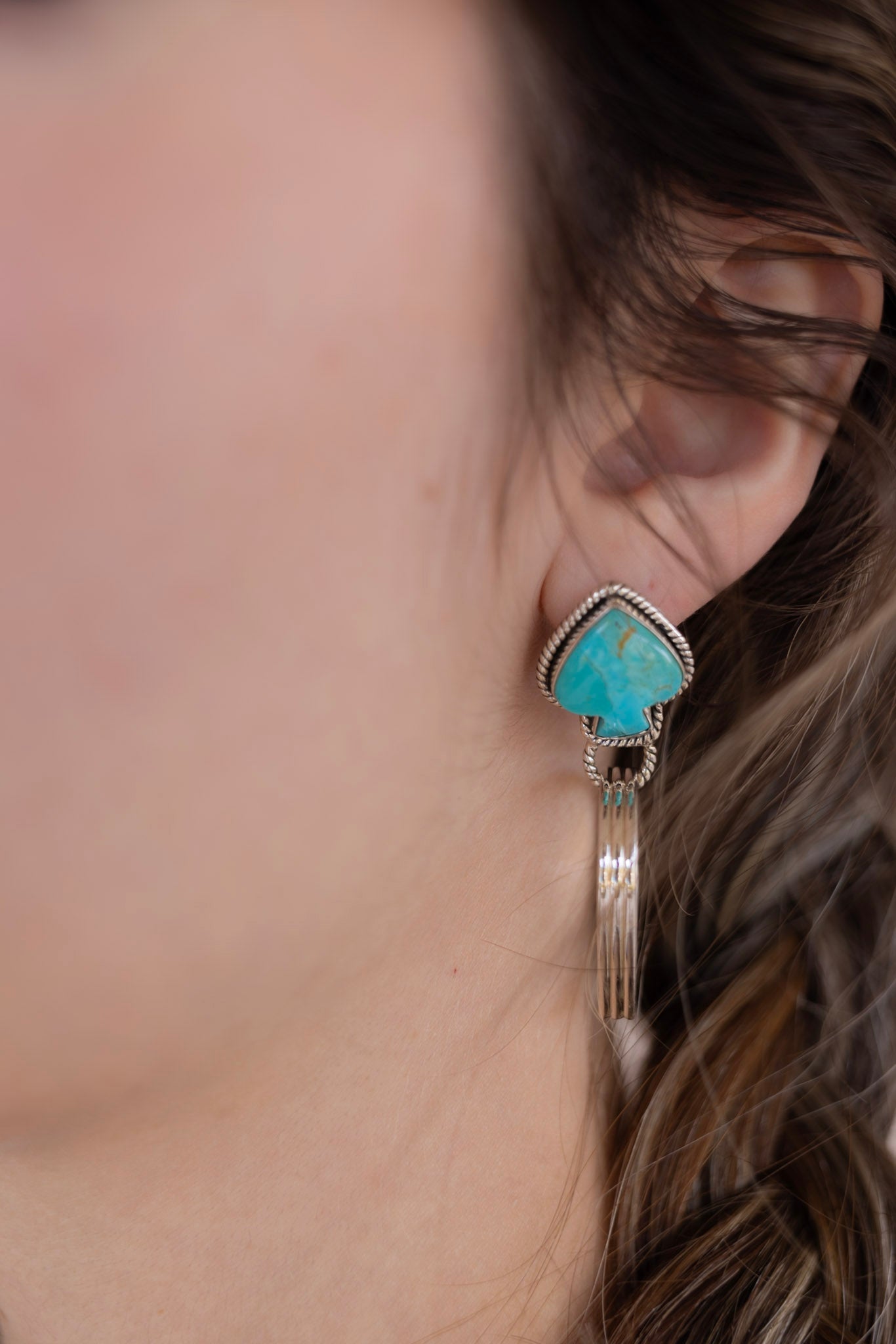 Ayla's Ace Sterling Silver Hoops-Earrings-Krush Kandy, Women's Online Fashion Boutique Located in Phoenix, Arizona (Scottsdale Area)