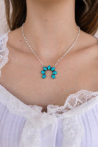 Turquoise Horseshoe Necklace-Necklace-Krush Kandy, Women's Online Fashion Boutique Located in Phoenix, Arizona (Scottsdale Area)