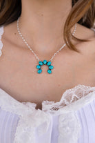 Turquoise Horseshoe Necklace-Necklace-Krush Kandy, Women's Online Fashion Boutique Located in Phoenix, Arizona (Scottsdale Area)