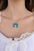 Turquoise Horseshoe Necklace-Necklace-Krush Kandy, Women's Online Fashion Boutique Located in Phoenix, Arizona (Scottsdale Area)