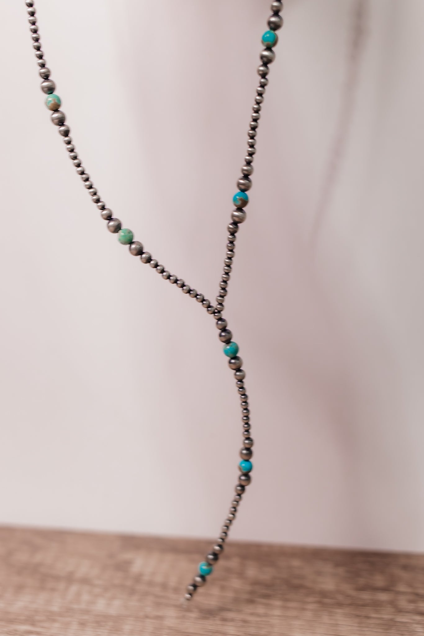 Turquoise & Desert Pearl Lariat Necklace-Lariat and Y Necklaces-Krush Kandy, Women's Online Fashion Boutique Located in Phoenix, Arizona (Scottsdale Area)