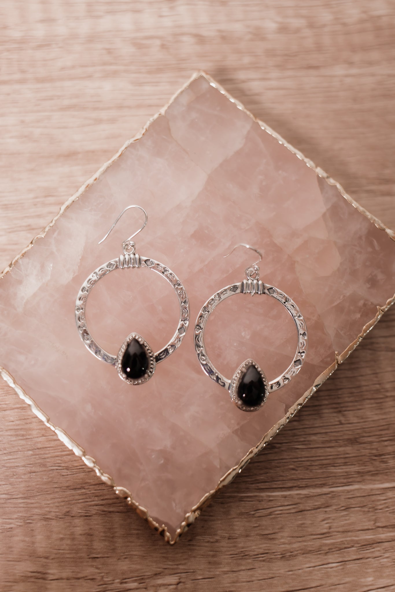 Single Stone Stamped Earrings-Stud Earrings-Krush Kandy, Women's Online Fashion Boutique Located in Phoenix, Arizona (Scottsdale Area)