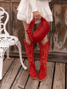 Enora - Samara Stitch Western Tall Boots-Shoes-Krush Kandy, Women's Online Fashion Boutique Located in Phoenix, Arizona (Scottsdale Area)