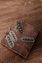 Wanderlust Dreams Turquoise Necklace, Ring & Earrings-Chain Necklaces-Krush Kandy, Women's Online Fashion Boutique Located in Phoenix, Arizona (Scottsdale Area)