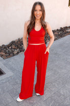 Wide Leg Pant Set-Sets-Krush Kandy, Women's Online Fashion Boutique Located in Phoenix, Arizona (Scottsdale Area)
