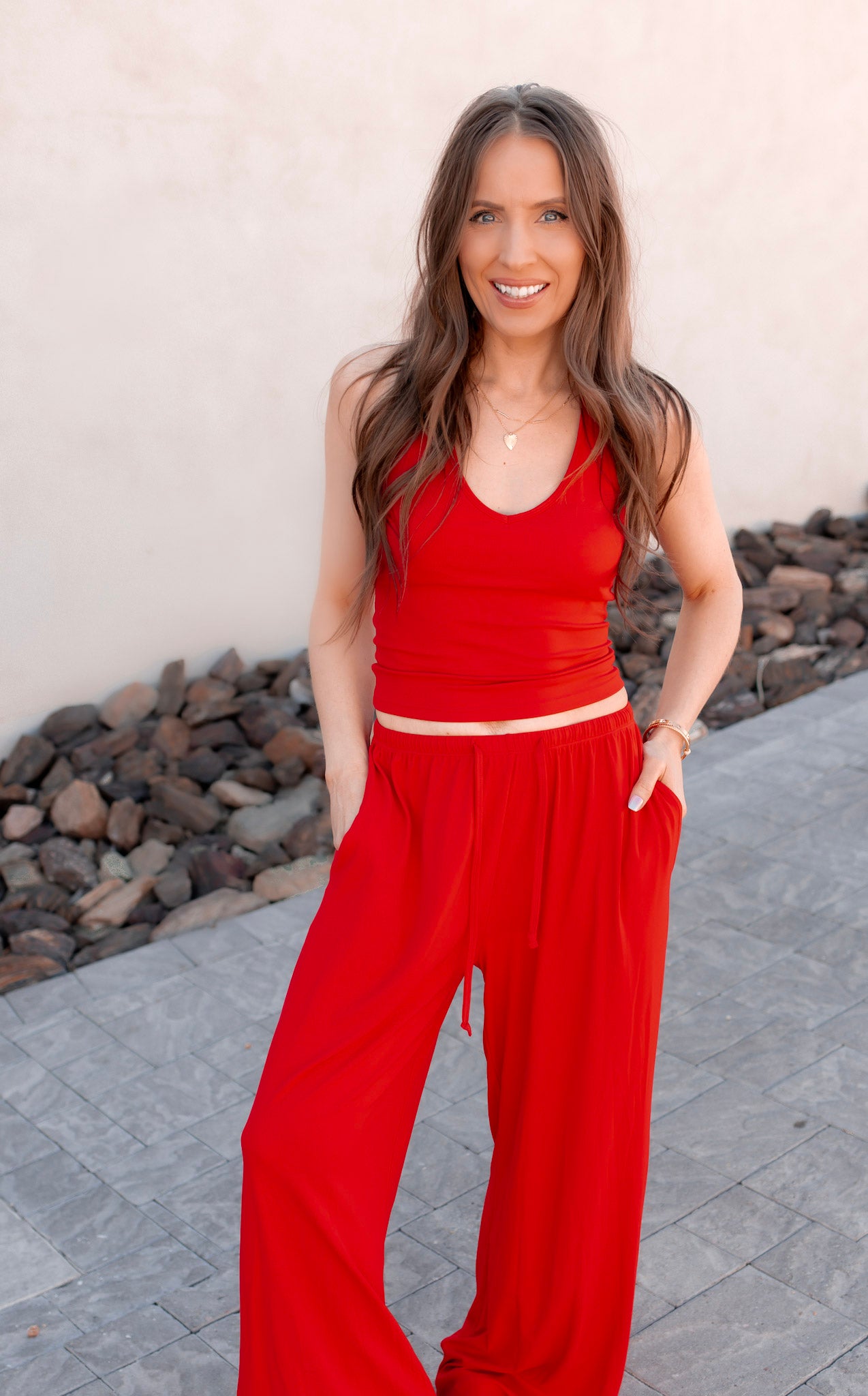 Wide Leg Pant Set-Sets-Krush Kandy, Women's Online Fashion Boutique Located in Phoenix, Arizona (Scottsdale Area)