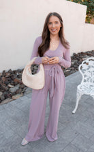 Tie Waist Pant Set-Sets-Krush Kandy, Women's Online Fashion Boutique Located in Phoenix, Arizona (Scottsdale Area)