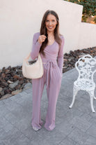 Tie Waist Pant Set-Sets-Krush Kandy, Women's Online Fashion Boutique Located in Phoenix, Arizona (Scottsdale Area)