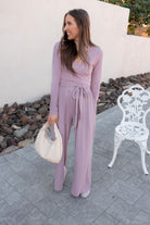 Tie Waist Pant Set-Sets-Krush Kandy, Women's Online Fashion Boutique Located in Phoenix, Arizona (Scottsdale Area)