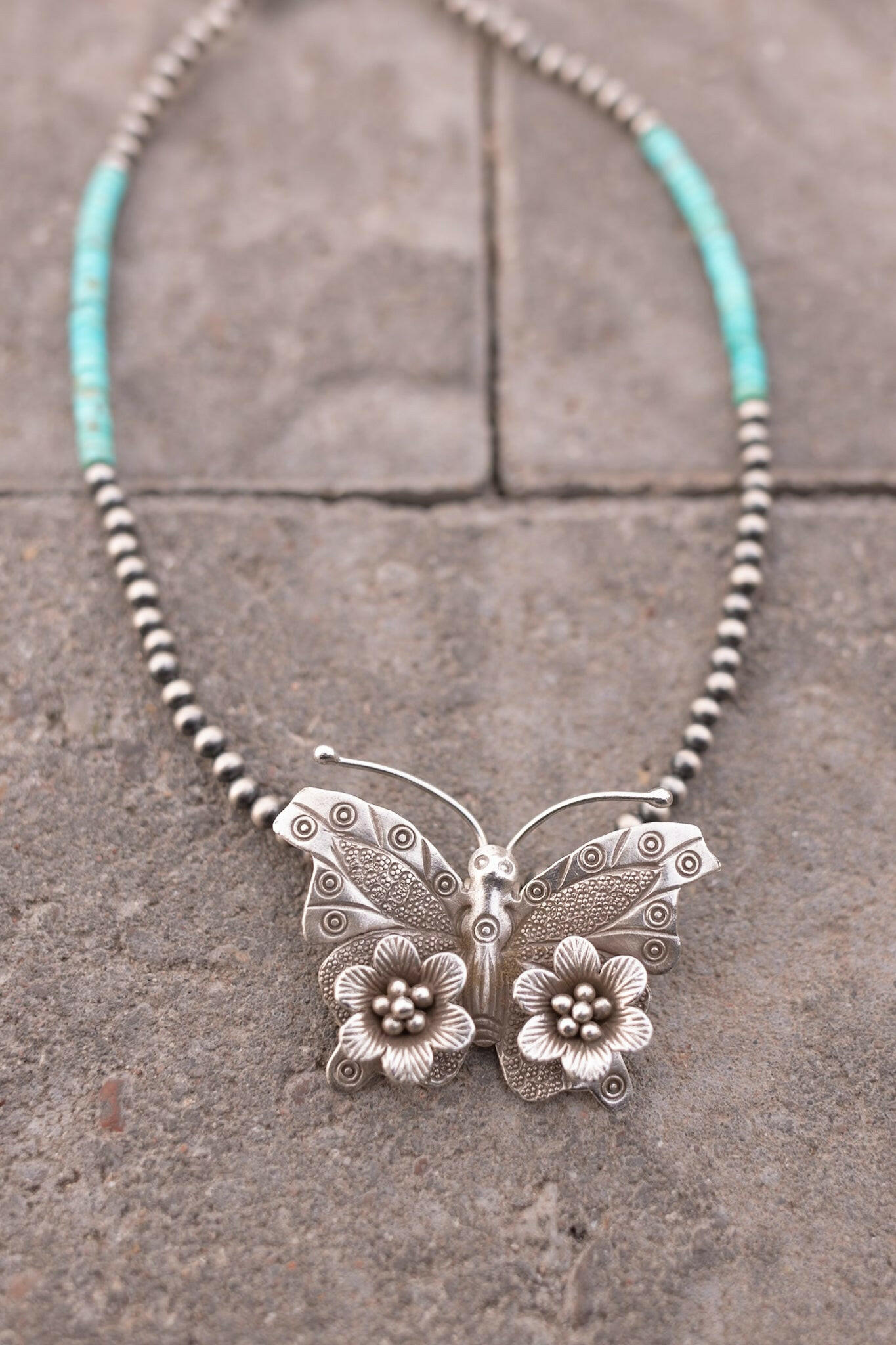 Bethany's Butterfly Sterling Silver Desert Pearl Necklaces-Pearl Necklaces-Krush Kandy, Women's Online Fashion Boutique Located in Phoenix, Arizona (Scottsdale Area)