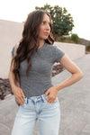 Perfect Fit Second Skin Short Sleeve Top-Tops-Krush Kandy, Women's Online Fashion Boutique Located in Phoenix, Arizona (Scottsdale Area)