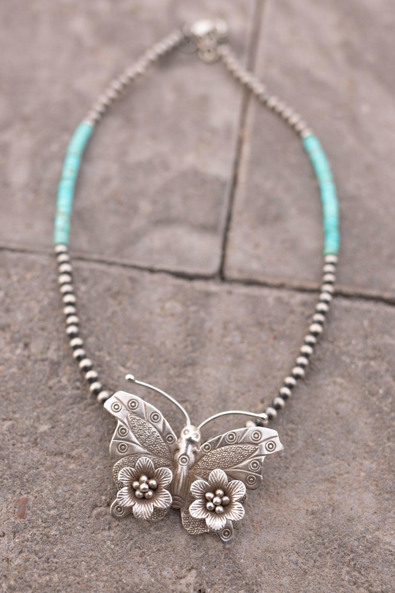 Bethany's Butterfly Sterling Silver Desert Pearl Necklaces-Pearl Necklaces-Krush Kandy, Women's Online Fashion Boutique Located in Phoenix, Arizona (Scottsdale Area)