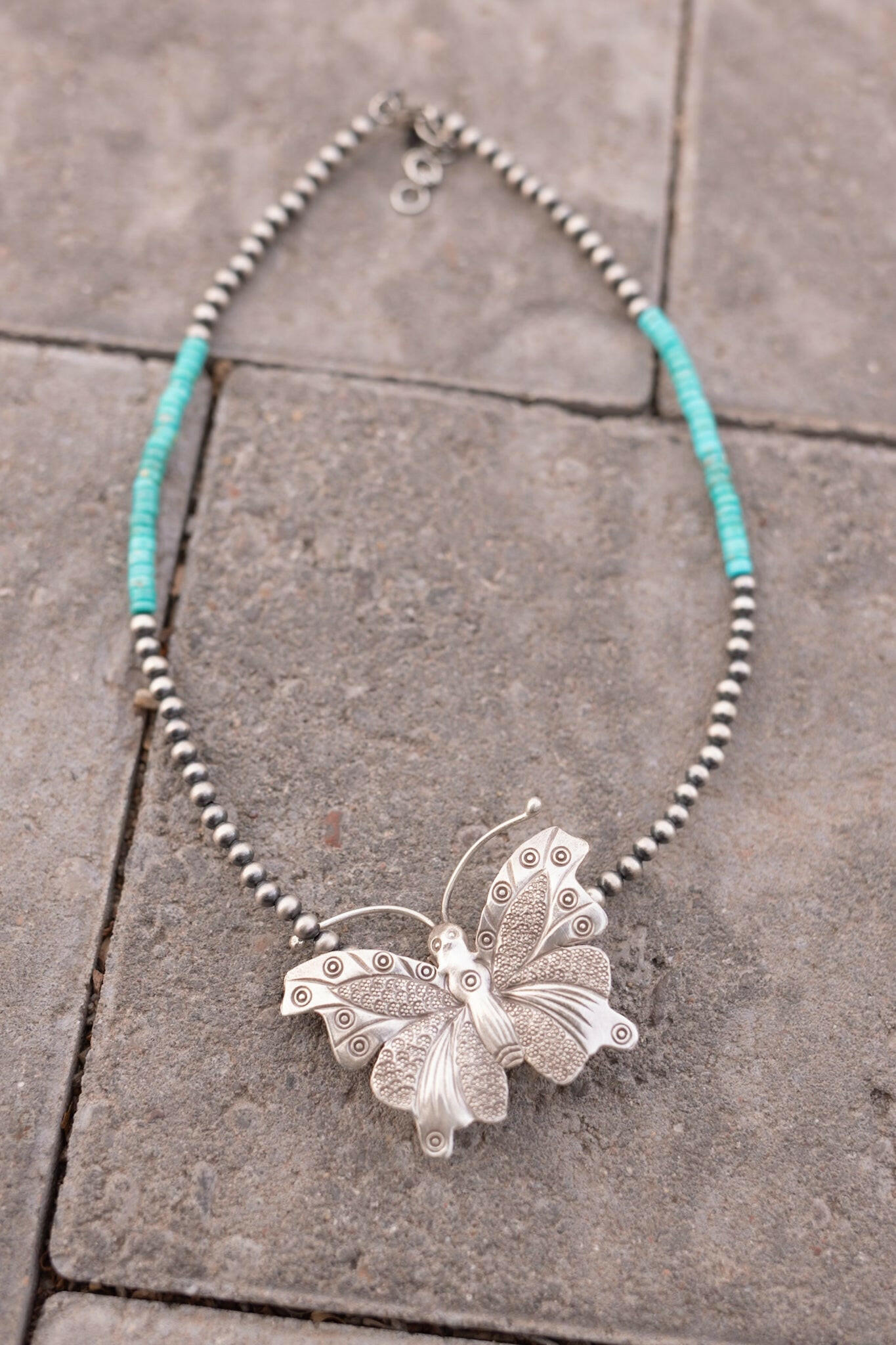 Bethany's Butterfly Sterling Silver Desert Pearl Necklaces-Pearl Necklaces-Krush Kandy, Women's Online Fashion Boutique Located in Phoenix, Arizona (Scottsdale Area)