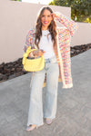 Pop Of Color Long Cardigan