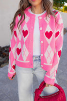 Harley's Heart Knit Cardigan-Cardigan-Krush Kandy, Women's Online Fashion Boutique Located in Phoenix, Arizona (Scottsdale Area)