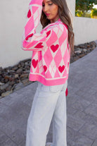 Harley's Heart Knit Cardigan-Cardigan-Krush Kandy, Women's Online Fashion Boutique Located in Phoenix, Arizona (Scottsdale Area)