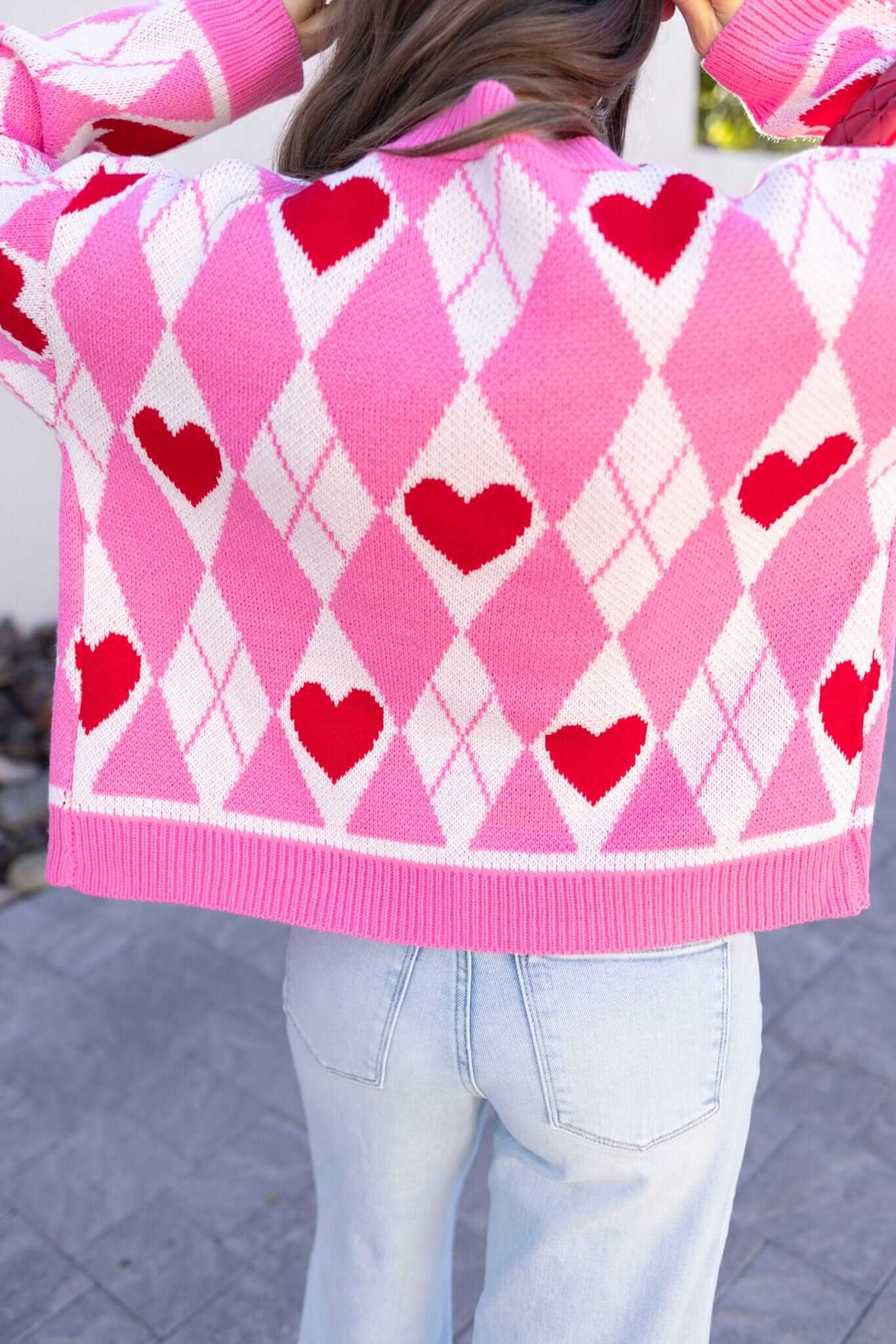 Harley's Heart Knit Cardigan-Cardigan-Krush Kandy, Women's Online Fashion Boutique Located in Phoenix, Arizona (Scottsdale Area)