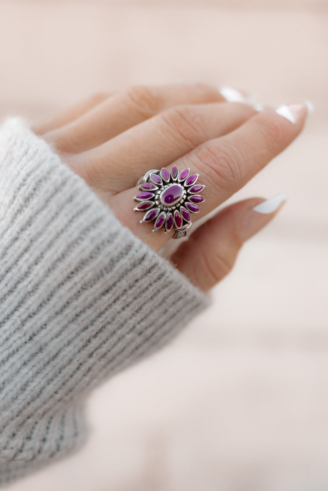 Favorite Fall Blossom Sterling Silver Stone Ring | PREORDER NOW OPEN-Rings-Krush Kandy, Women's Online Fashion Boutique Located in Phoenix, Arizona (Scottsdale Area)