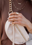 Circle CZ Chain Dainty Necklace Sterling Silver-Necklaces-Krush Kandy, Women's Online Fashion Boutique Located in Phoenix, Arizona (Scottsdale Area)