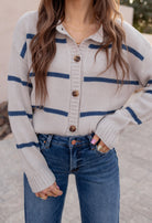 Cloudy Skies Relaxed Stripe Cardigan-Cardigan-Krush Kandy, Women's Online Fashion Boutique Located in Phoenix, Arizona (Scottsdale Area)