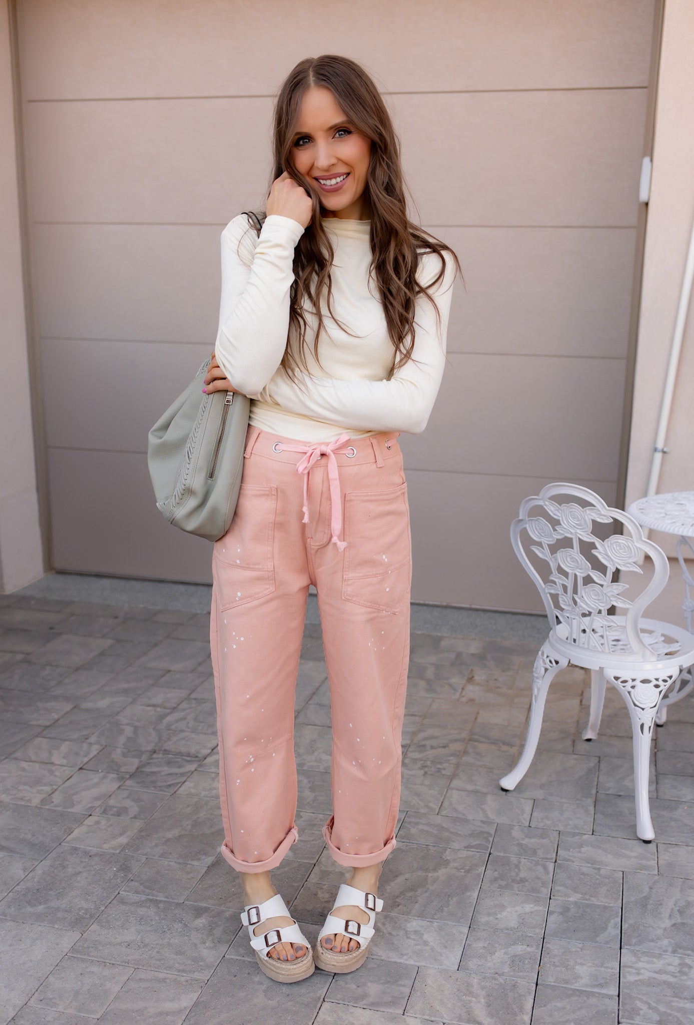 Wide Leg Patchwork Denim Pants-Denim-Krush Kandy, Women's Online Fashion Boutique Located in Phoenix, Arizona (Scottsdale Area)