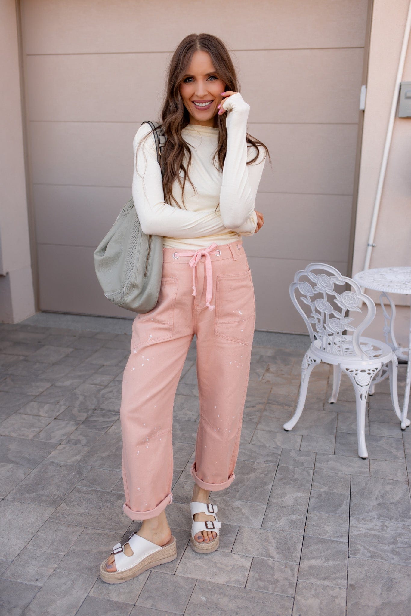 Wide Leg Patchwork Denim Pants-Denim-Krush Kandy, Women's Online Fashion Boutique Located in Phoenix, Arizona (Scottsdale Area)