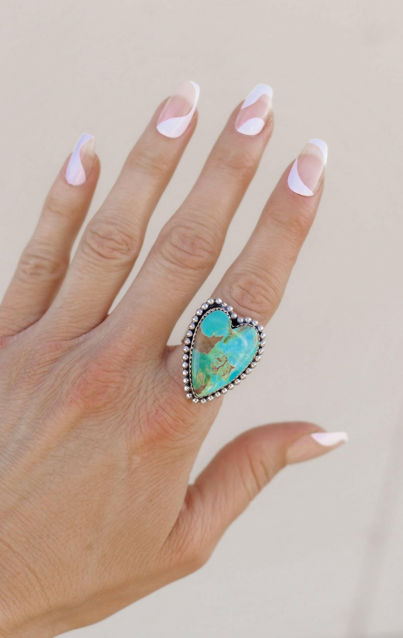 Long Heart Sterling Silver Ring MADE TO ORDER-Statement Rings-Krush Kandy, Women's Online Fashion Boutique Located in Phoenix, Arizona (Scottsdale Area)