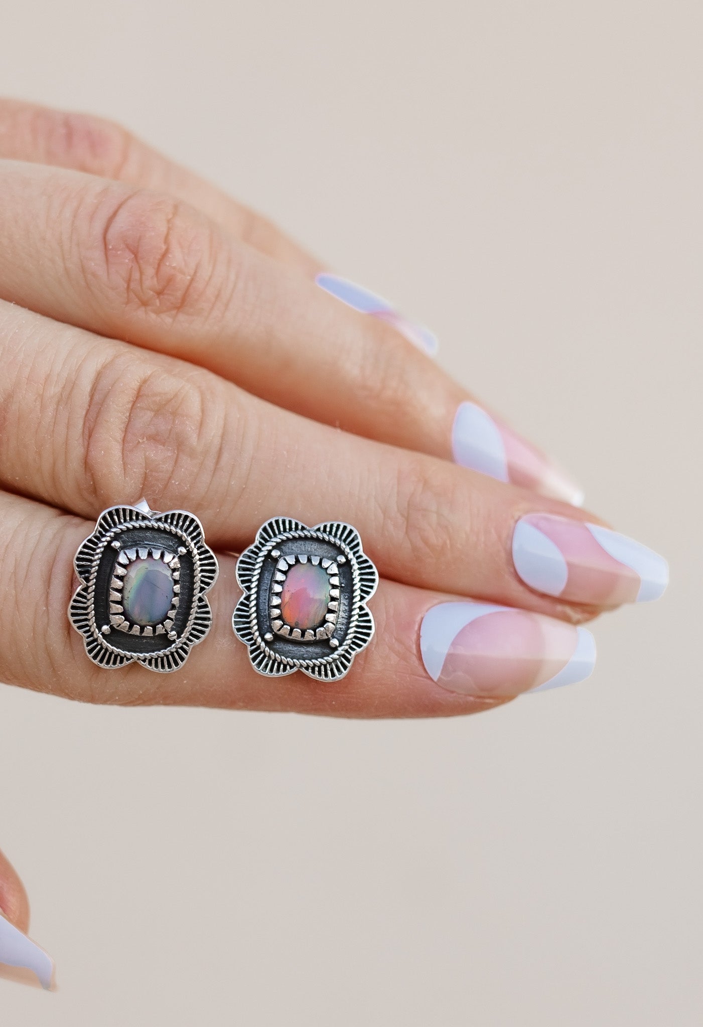 Tell Me About It Sterling Silver Stud Boho Earrings | Multiple Stone Options!-Earrings-Krush Kandy, Women's Online Fashion Boutique Located in Phoenix, Arizona (Scottsdale Area)