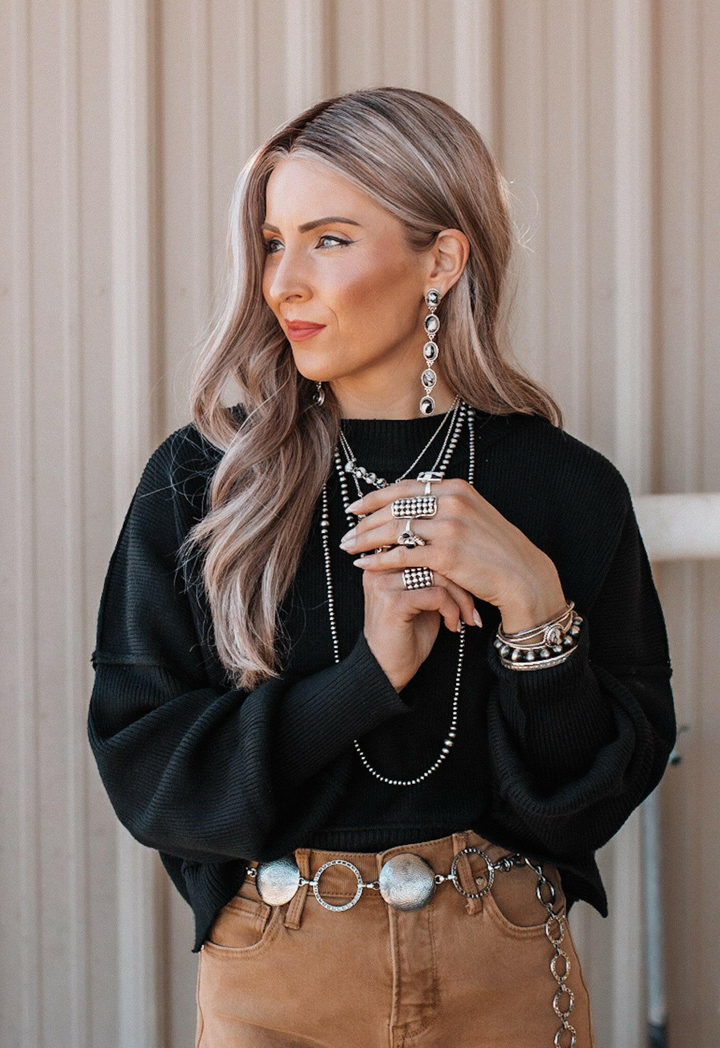 Vintage Boho Stone Drop Earrings-Drop Earrings-Krush Kandy, Women's Online Fashion Boutique Located in Phoenix, Arizona (Scottsdale Area)