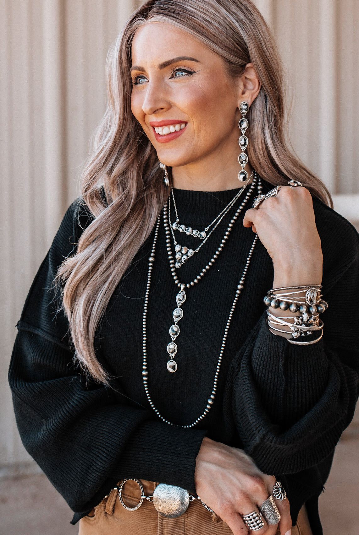 Vintage Boho White Buffalo Stone Drop Earrings | PREORDER NOW OPEN-Earrings-Krush Kandy, Women's Online Fashion Boutique Located in Phoenix, Arizona (Scottsdale Area)