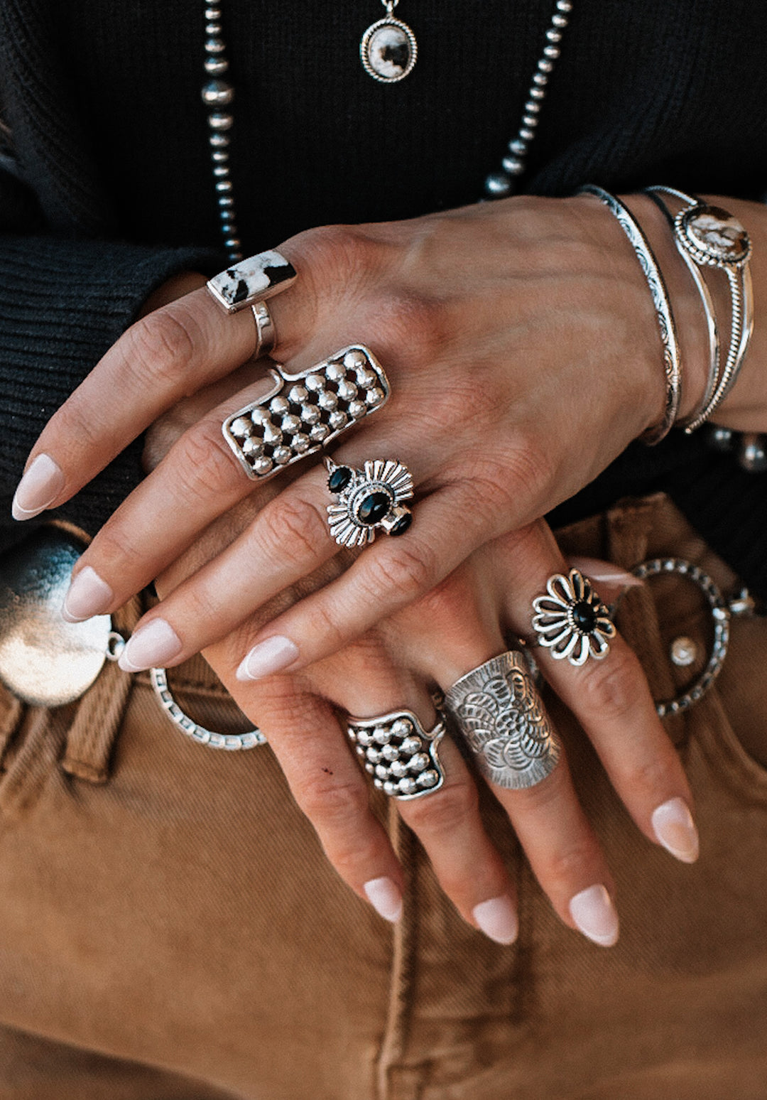 Single Stone White Buffalo Ring | Krush Exclusive-Rings-Krush Kandy, Women's Online Fashion Boutique Located in Phoenix, Arizona (Scottsdale Area)
