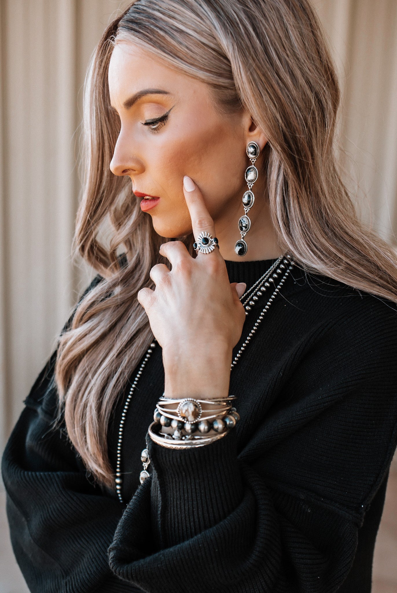 Vintage Boho White Buffalo Stone Drop Earrings | PREORDER NOW OPEN-Earrings-Krush Kandy, Women's Online Fashion Boutique Located in Phoenix, Arizona (Scottsdale Area)