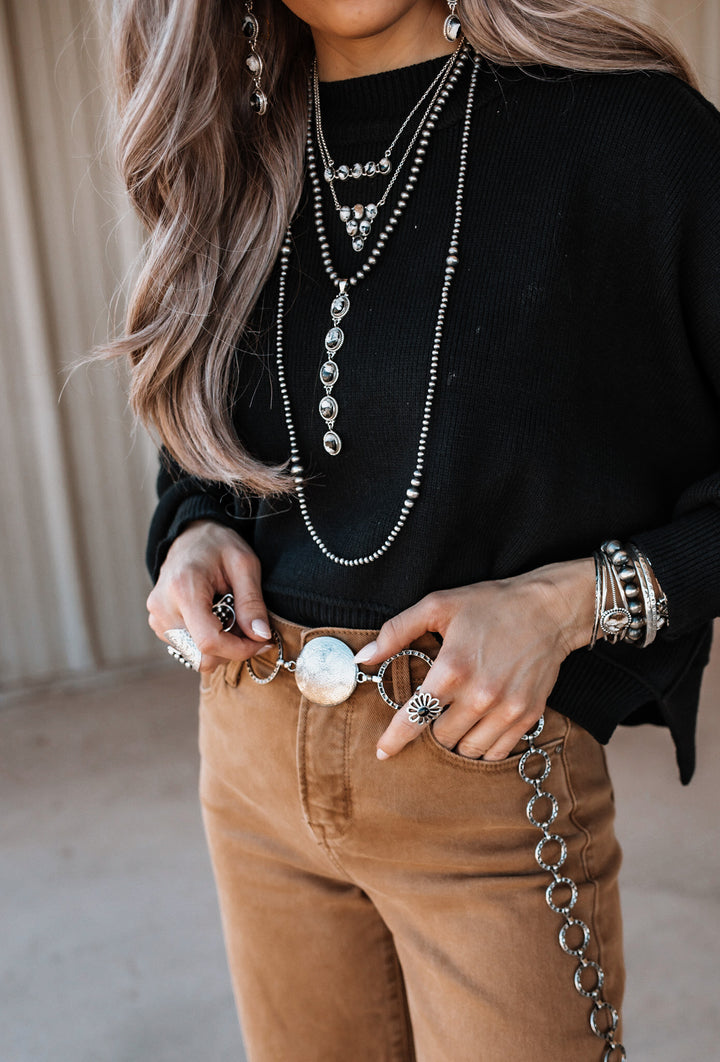 Vintage Boho Sterling Silver White Buffalo Pendant | Krush Exclusive-Necklaces-Krush Kandy, Women's Online Fashion Boutique Located in Phoenix, Arizona (Scottsdale Area)