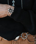 Copper Infused White Buffalo Three Band Blossom Bracelet-Gemstone Bracelets-Krush Kandy, Women's Online Fashion Boutique Located in Phoenix, Arizona (Scottsdale Area)