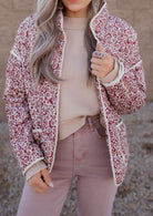 Floral Button Down Coat-Coats-Krush Kandy, Women's Online Fashion Boutique Located in Phoenix, Arizona (Scottsdale Area)