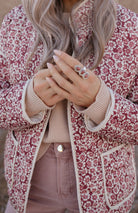 Floral Button Down Coat-Coats-Krush Kandy, Women's Online Fashion Boutique Located in Phoenix, Arizona (Scottsdale Area)