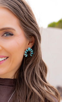 Camila Horseshoe Turquoise Earring | Made to Order