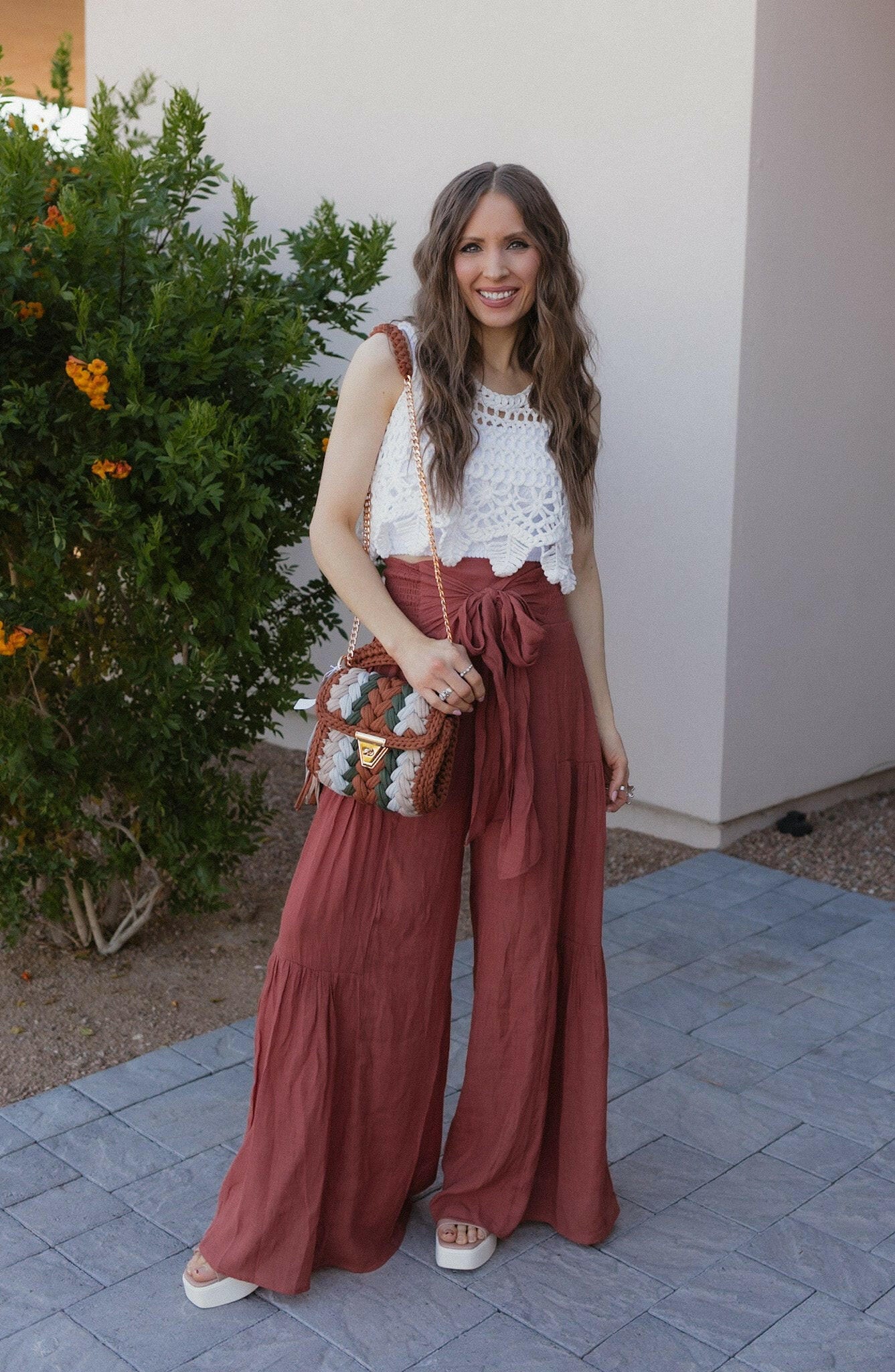 Boho Breeze Tiered Palazzo Pants S-3X-Pants-Krush Kandy, Women's Online Fashion Boutique Located in Phoenix, Arizona (Scottsdale Area)