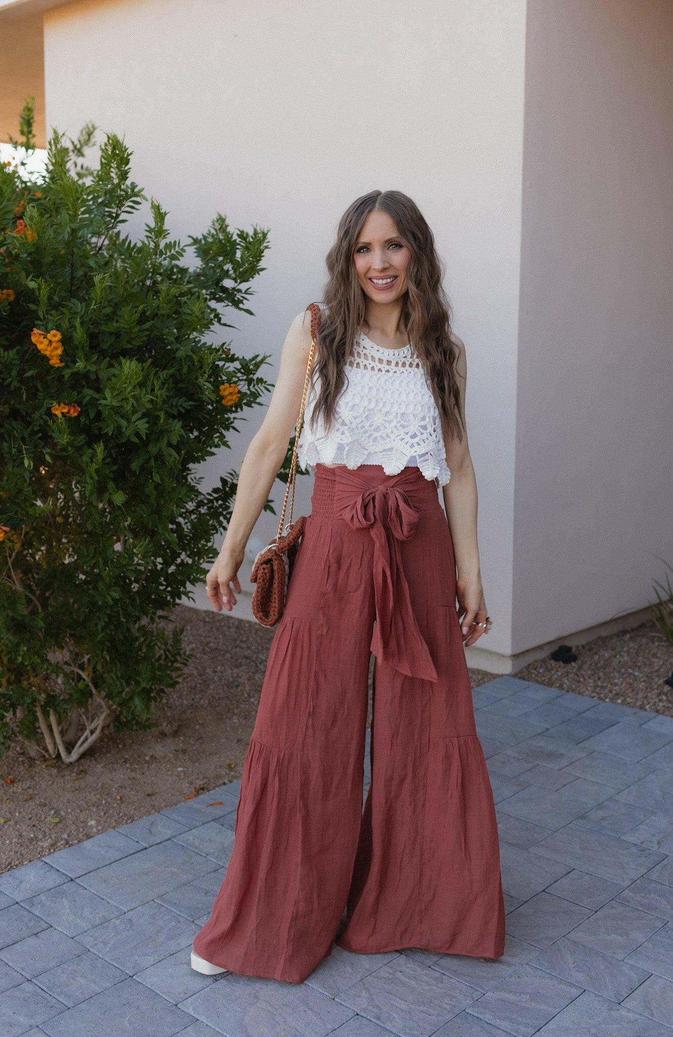 Boho Breeze Tiered Palazzo Pants S-3X-Pants-Krush Kandy, Women's Online Fashion Boutique Located in Phoenix, Arizona (Scottsdale Area)