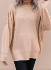 Everyday Elegance Side Slit Sweater | S-XL-Sweaters-Krush Kandy, Women's Online Fashion Boutique Located in Phoenix, Arizona (Scottsdale Area)