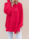 Everyday Elegance Side Slit Sweater | S-XL-Sweaters-Krush Kandy, Women's Online Fashion Boutique Located in Phoenix, Arizona (Scottsdale Area)