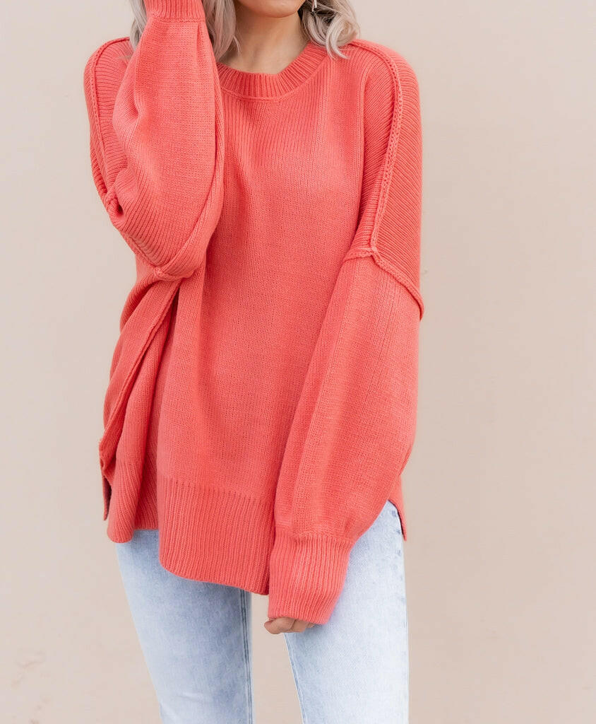 Everyday Elegance Side Slit Sweater | S-XL-Sweaters-Krush Kandy, Women's Online Fashion Boutique Located in Phoenix, Arizona (Scottsdale Area)