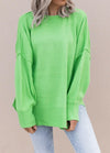 Everyday Elegance Side Slit Sweater | S-XL-Sweaters-Krush Kandy, Women's Online Fashion Boutique Located in Phoenix, Arizona (Scottsdale Area)