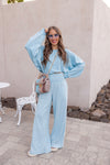 So Fetch Mineral Washed Wide-Leg Smocked Waist Pants | 6 Colors