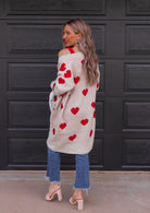 Love Me Or Not Heart Print Cardigan | S-XL-Sweaters-Krush Kandy, Women's Online Fashion Boutique Located in Phoenix, Arizona (Scottsdale Area)